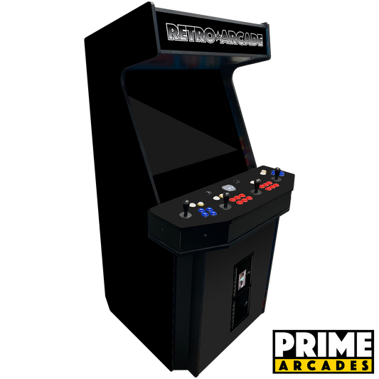 4,708 Games in 1 Four Player Stand Up Arcade 32″ LED Monitor With Trackball Classic Series - Prime Arcades Inc