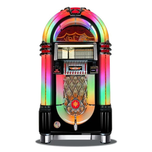 Rock-Ola Bubbler CD Jukebox in Gloss Black - Prime Arcades Inc