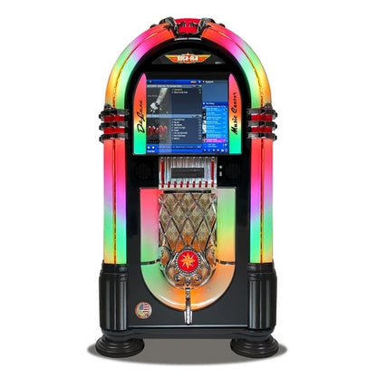 Rock-Ola Bubbler Digital Music Center in Gloss Black - Prime Arcades Inc