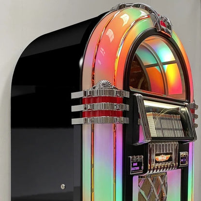 Rock-Ola Bubbler CD Jukebox in Gloss Black - Prime Arcades Inc