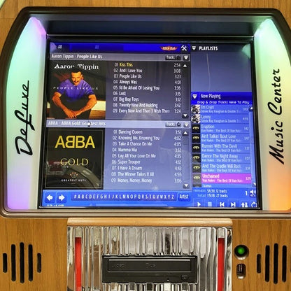 Rock-Ola Bubbler Digital Music Center in Light Oak - Prime Arcades Inc