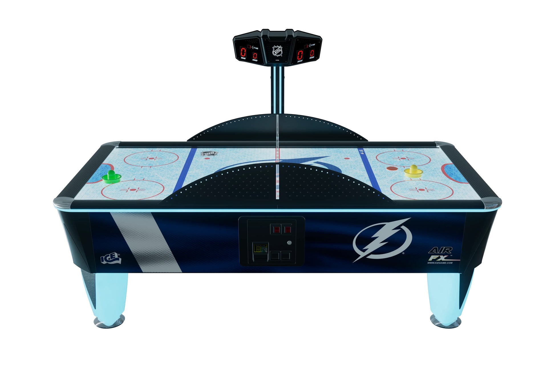 TAMPA BAY LIGHTNING EDITION NHL LICENSED AIR FX AIR HOCKEY FULL SIZE TABLE - Prime Arcades Inc
