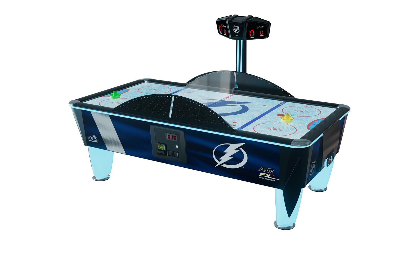 TAMPA BAY LIGHTNING EDITION NHL LICENSED AIR FX AIR HOCKEY FULL SIZE TABLE - Prime Arcades Inc
