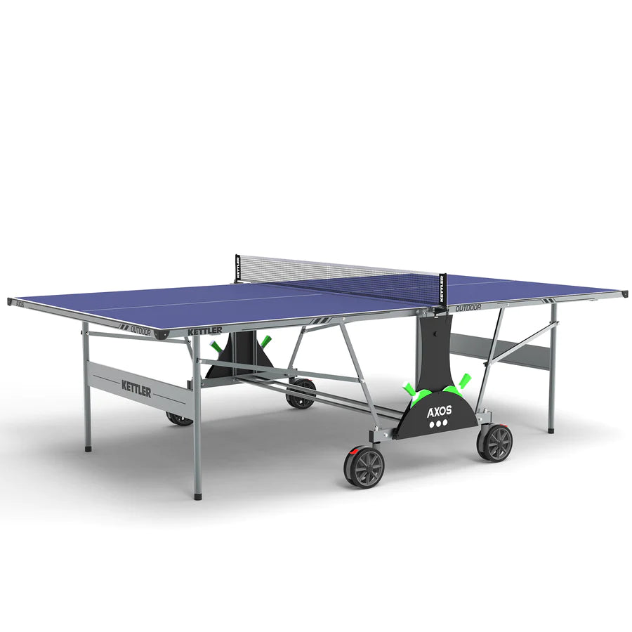 KETTLER Outdoor Series Axos Table Tennis Table 2-Player Bundle - Prime Arcades Inc