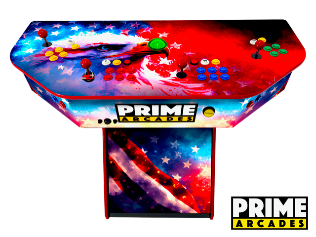 7000 Games in 1-  4 Player Pedestal Arcade Game - Prime Arcades Inc