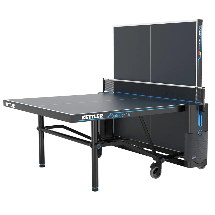 KETTLER Outdoor 15 Table Tennis Table 4-Player Bundle - Prime Arcades Inc