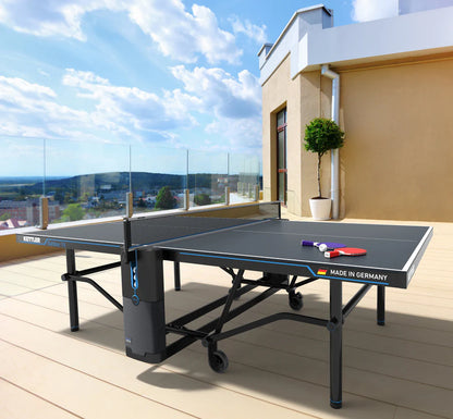 KETTLER Outdoor 15 Table Tennis Table 4-Player Bundle - Prime Arcades Inc
