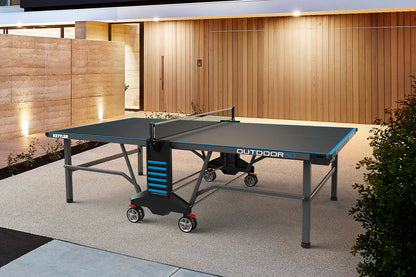 KETTLER Outdoor 10 Table Tennis Table 4-Player Bundle - Prime Arcades Inc